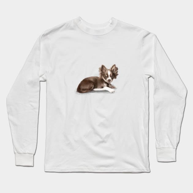 Chihuahua Long Sleeve T-Shirt by Elspeth Rose Design